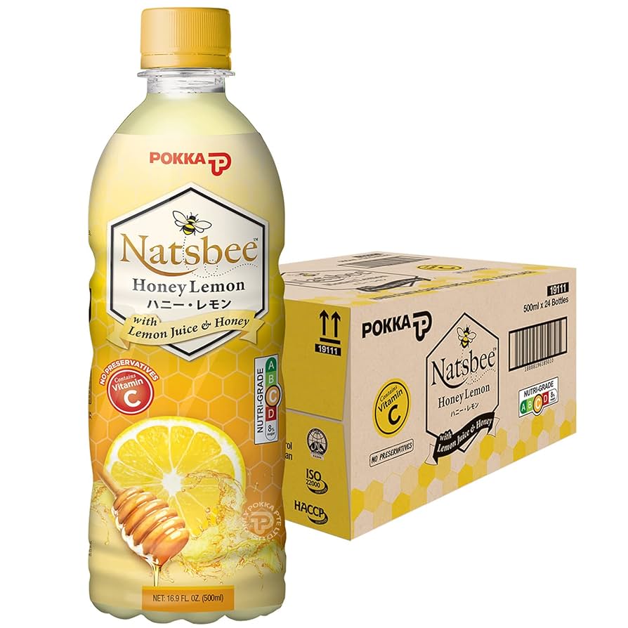 Pokka Natsbee Honey Lemon (500ml x 24) Case