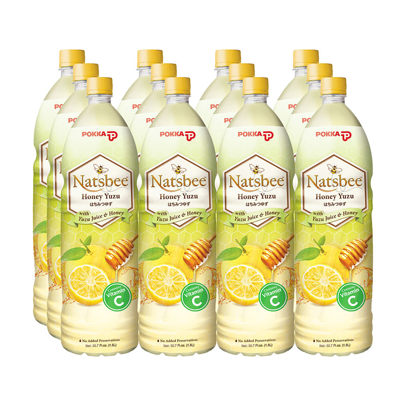 Pokka Natsbee Honey Yuzu Drink (1.5L x 12)