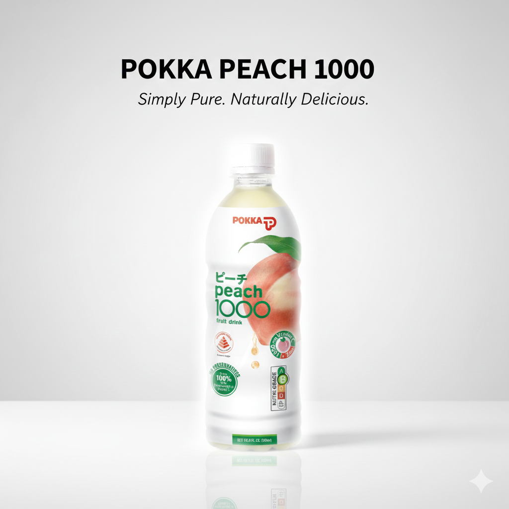 Pokka Peach 1000 500ML X 24