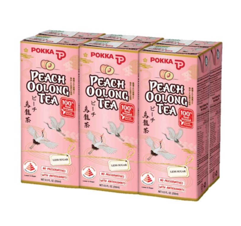 Pokka Peach Oolong Tea 250ml x 6s