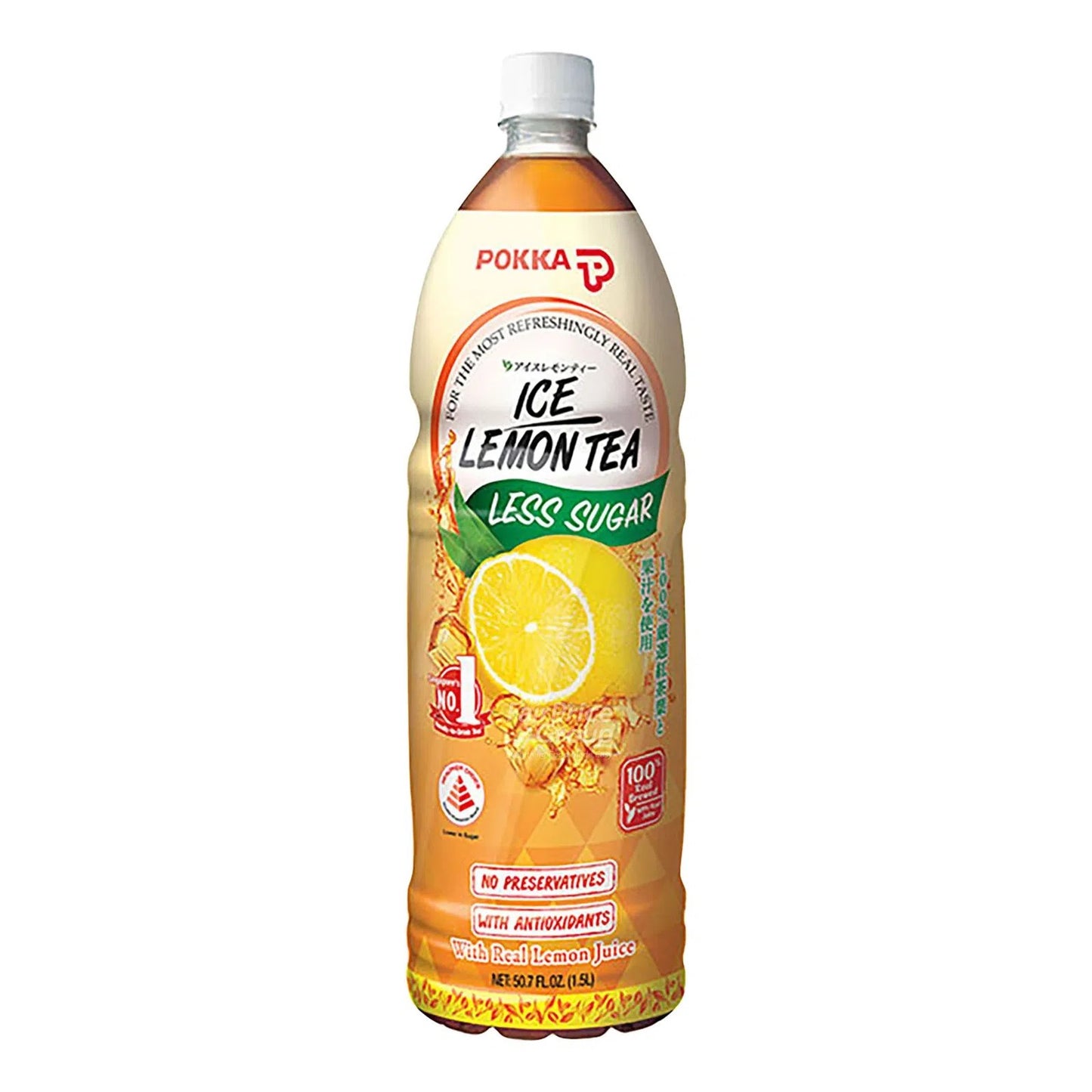 Pokka Ice Lemon Tea Less Sugar (1.5L x 12) Carton