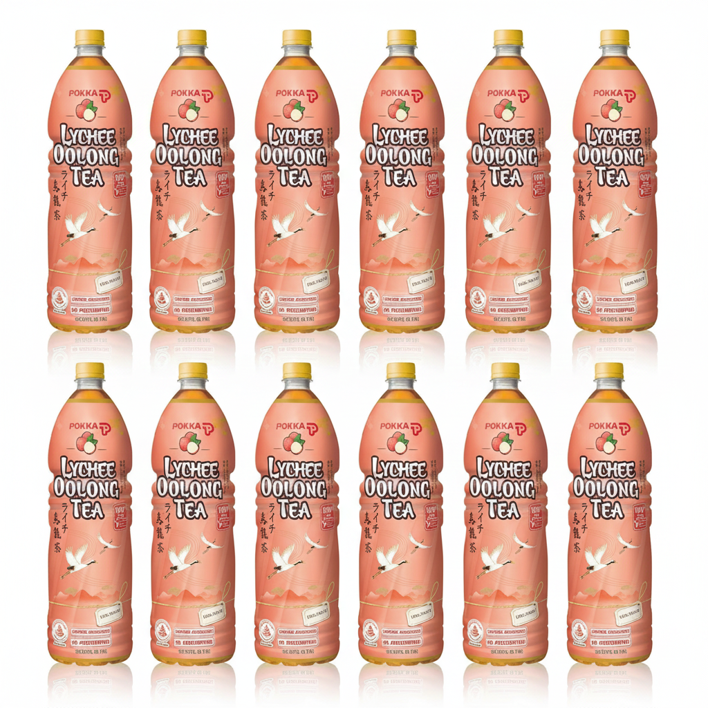 Pokka Lychee Oolong Tea (1.5L x 12 Bottles) Carton