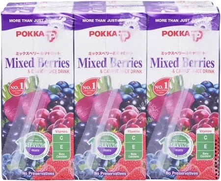 Pokka mixed berries & carrot juice (250ml x 6s)