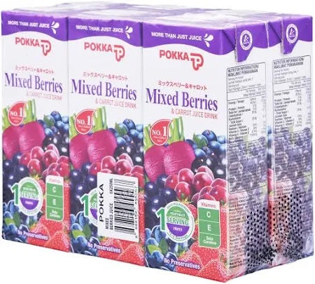 Pokka mixed berries & carrot juice (250ml x 6s)