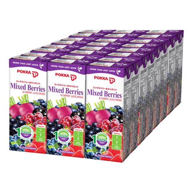 Pokka mixed berries & carrot juice (250ml x 6s) x 4