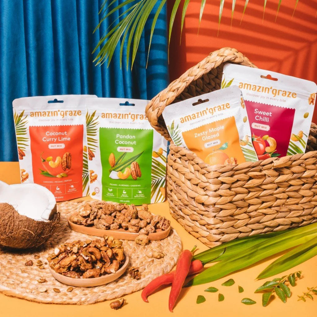 Amazin' Graze Nut Mix Coconut Curry Lime 100g