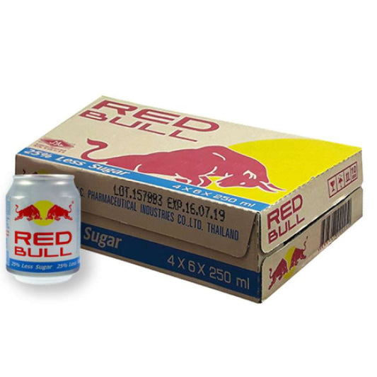 Red Bull Energy Can Drink - 25% Less Sugar (250ml x 24)