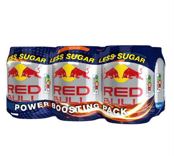 Red Bull Energy Can Drink - 25% Less Sugar (250ml x 6)