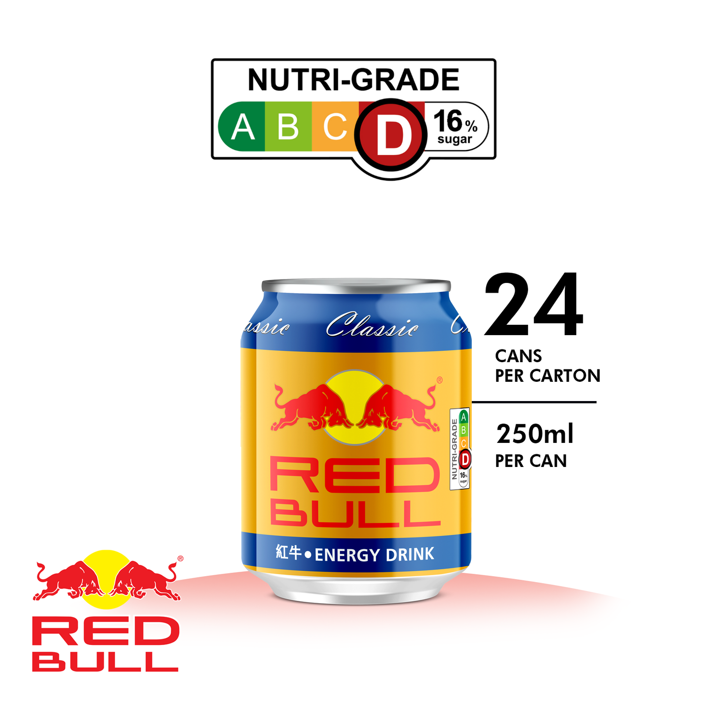 Red Bull Energy Can Drink - Classic (250ml x 24)