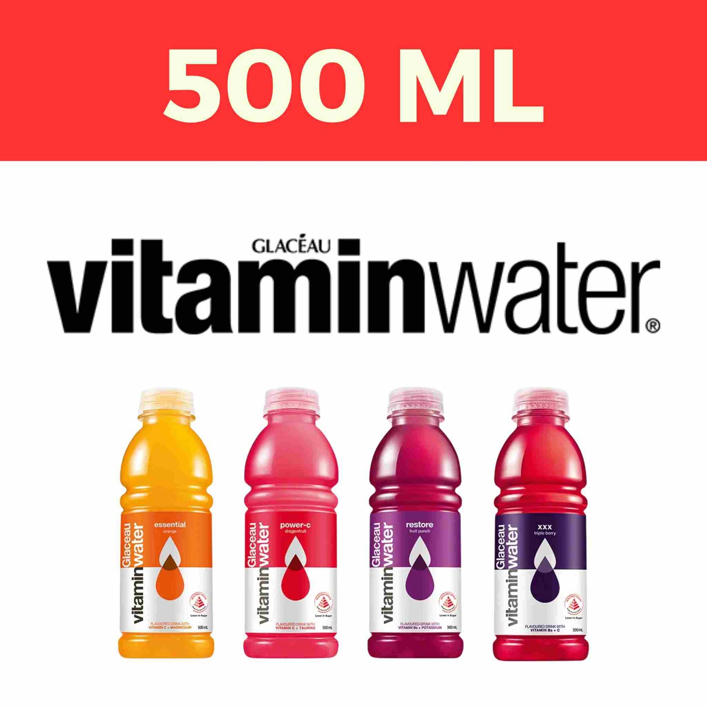 Glaceau Vitaminwater XXX Triple Berry (500ml x 12s)