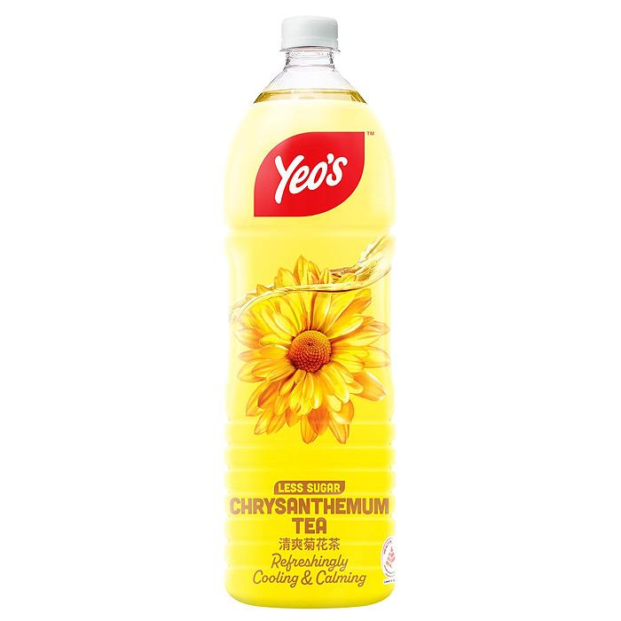 Yeo's Chrysanthemum Tea Less Sugar (1.5L x 12 Bottles) Carton