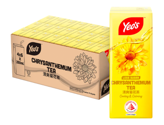 YEO's Chrysanthemum Tea Low Sugar Multipack (250ml x 6)
