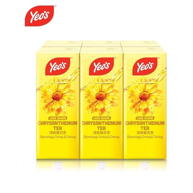 YEO's Chrysanthemum Tea Low Sugar Multipack (250ml x 6)