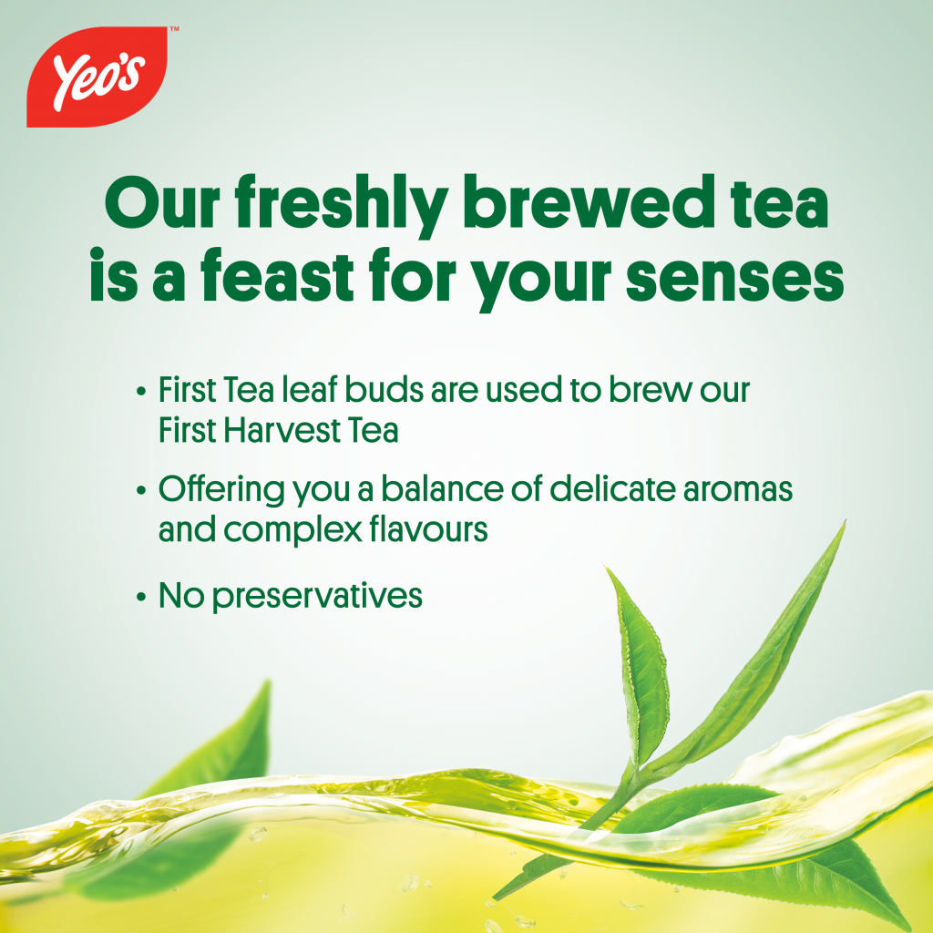 Yeo's First Harvest Green Tea No Sugar (250ml x 6) x 4