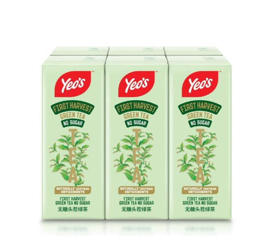 Yeo's First Harvest Green Tea No Sugar (250ml x 6) x 4