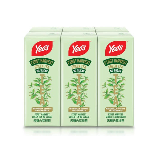 Yeo's First Harvest Green Tea No Sugar (250ml x 6s)