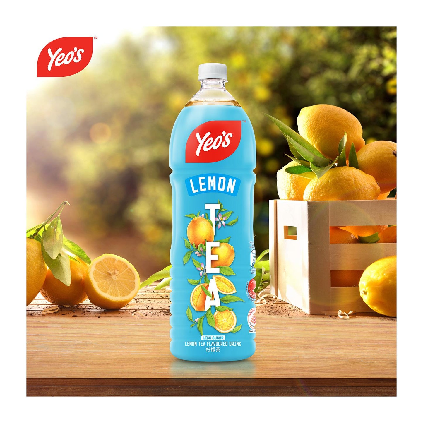 Yeo's Lemon Tea Less Sugar 1.5L