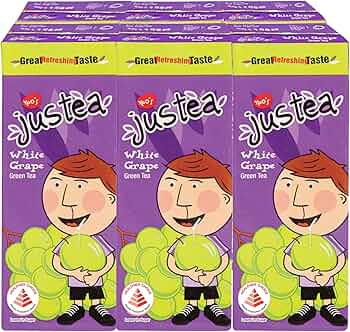 Yeo's Justea Refreshing White Grape & Green Tea Flavor Drink Multipack - 250ml x 6
