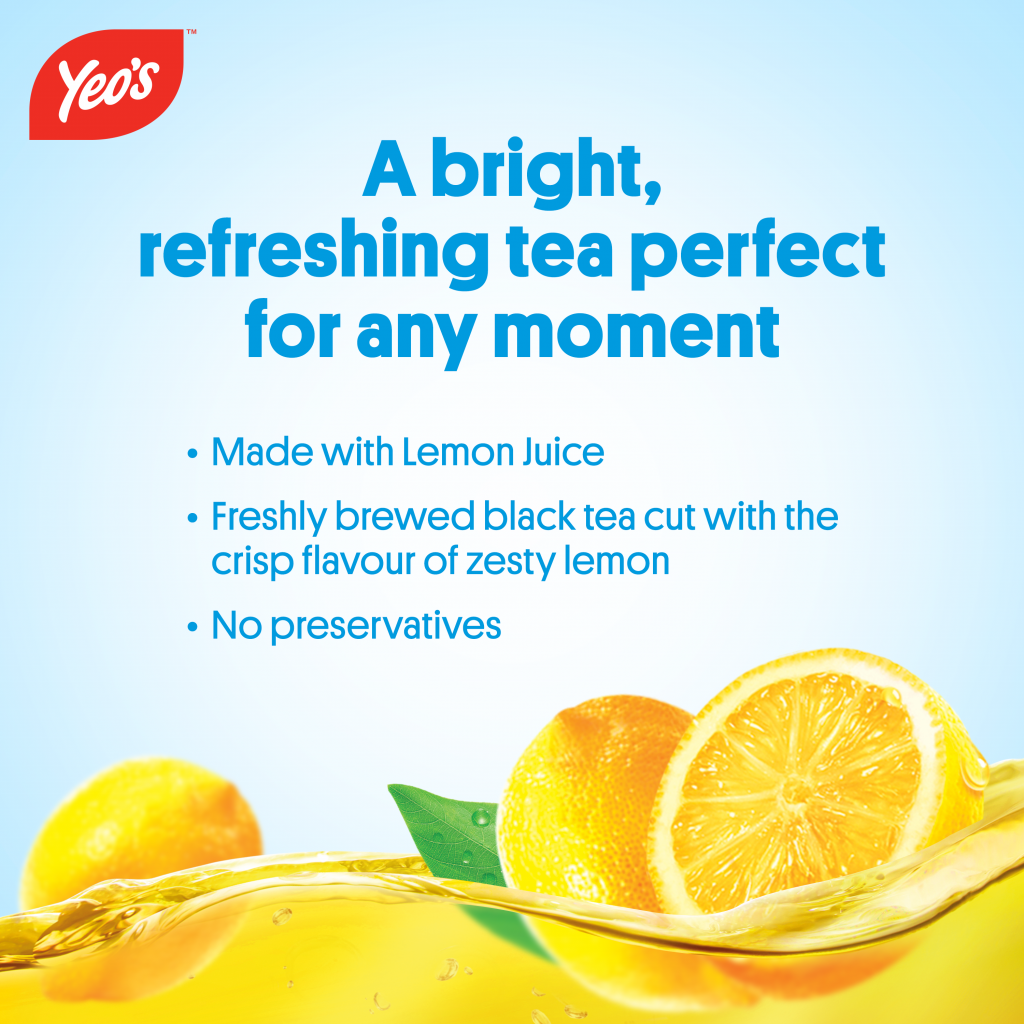 Yeo's Lemon Tea Less Sugar 1.5L