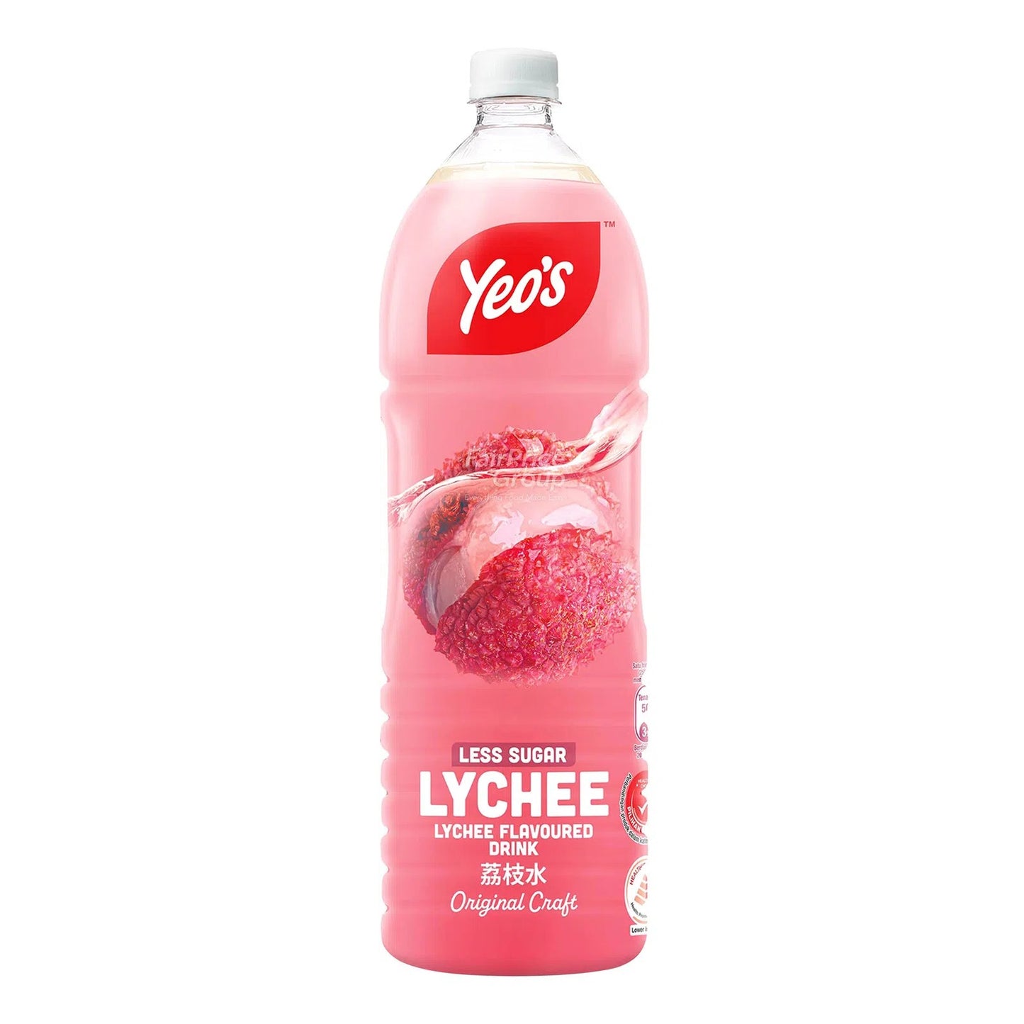 Yeo's Lychee Less Sugar 1.5L Bottle