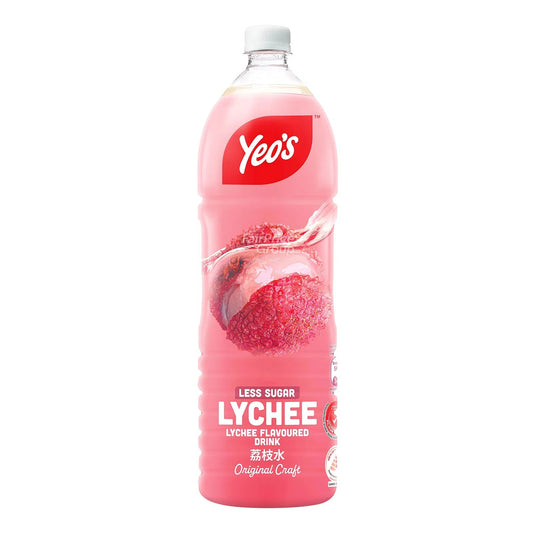 Yeo's Lychee Less Sugar 1.5L Bottle
