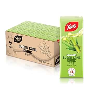 Yeo's Sugar Cane Less Sugar 6 x 250ml