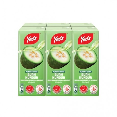 Yeo's Winter Melon Less Sugar (250ml x 6 Tetra Pak x 4) Carton