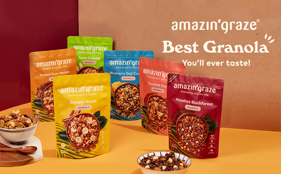 Amazin' Graze Granola Blueberry Goji Coconut 250G