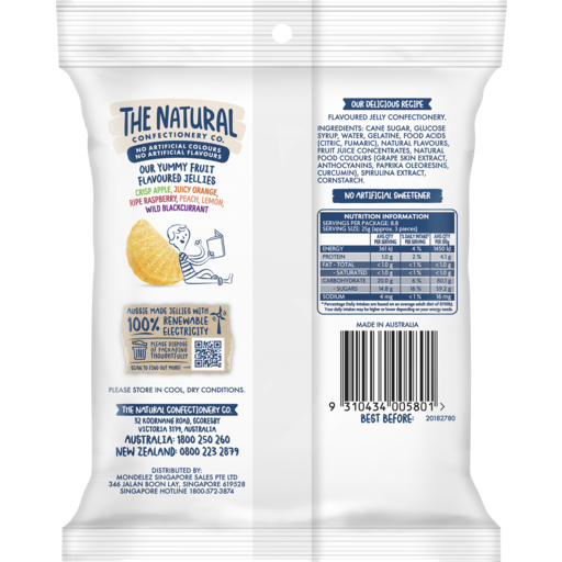 The Natural Confectionery Co Soft Jellies - Fruit Salad 220g