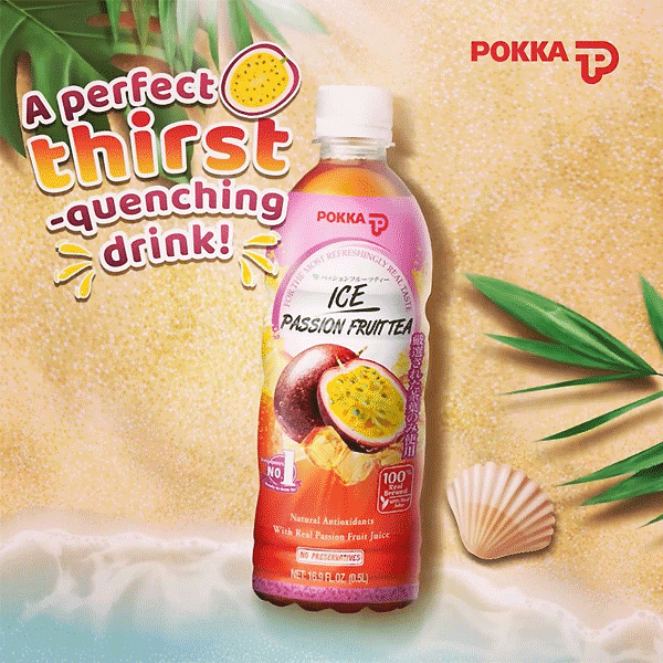 Pokka Ice Passionfruit Tea (500ml - Single Bottle)