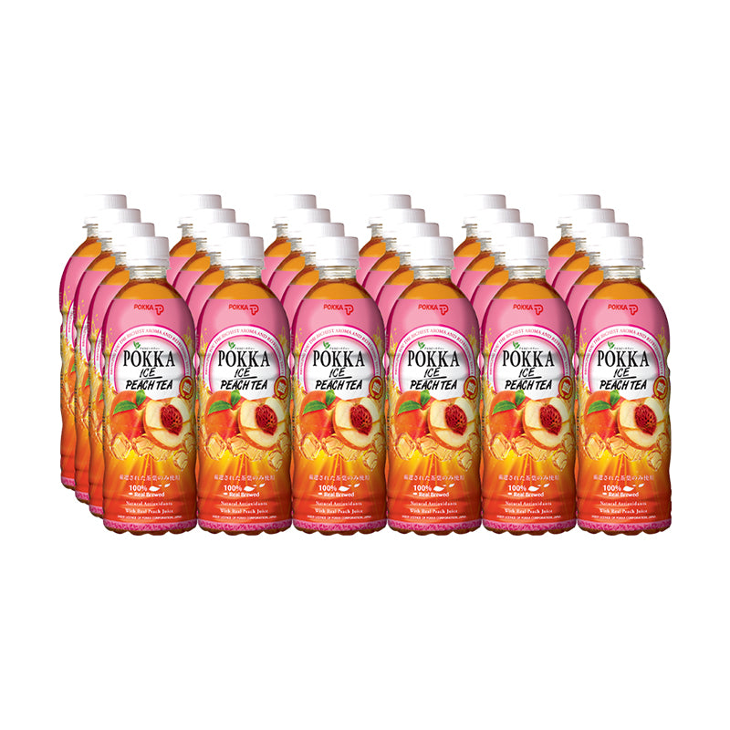 Pokka Ice Peach Tea (500ML x 24s)