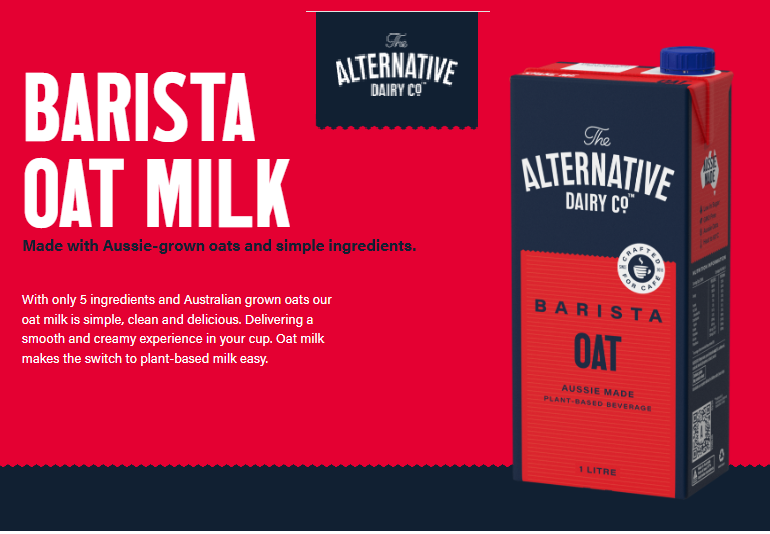 The Alternative Dairy Barista Oat Milk (12x1L)