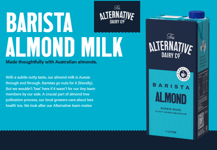 The Alternative Dairy Barista Almond Milk 1L