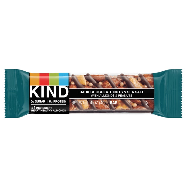 Be Kind Nut Bar - Dark Chocolate & Sea Salt (12 x 40g)