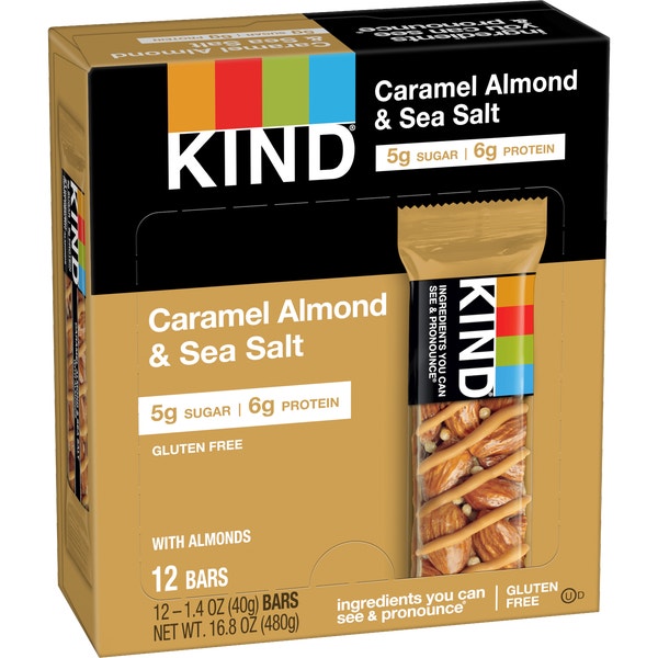Be Kind Nut Bar - Caramel Almond & Sea Salt (12 x 40g)