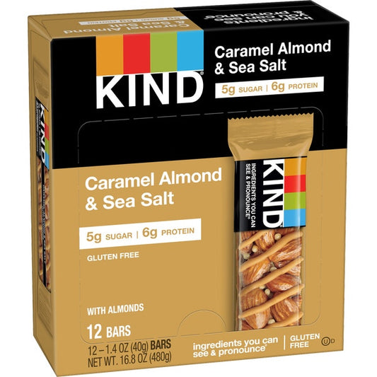 Be Kind Nut Bar - Caramel Almond & Sea Salt (12 x 40g)